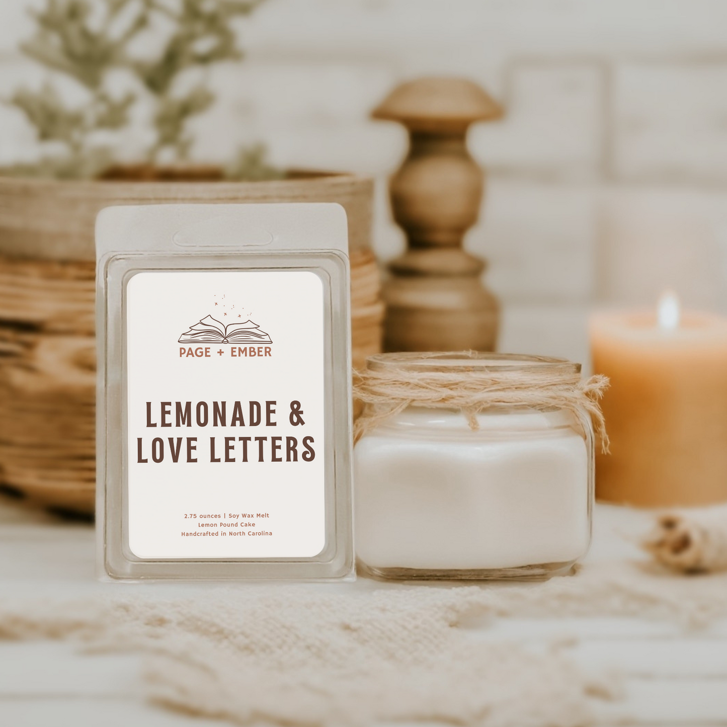 "LEMONADE & LOVE LETTERS" WAX MELT