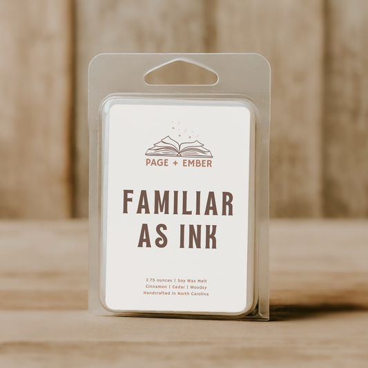 "FAMILIAR AS INK" WAX MELT